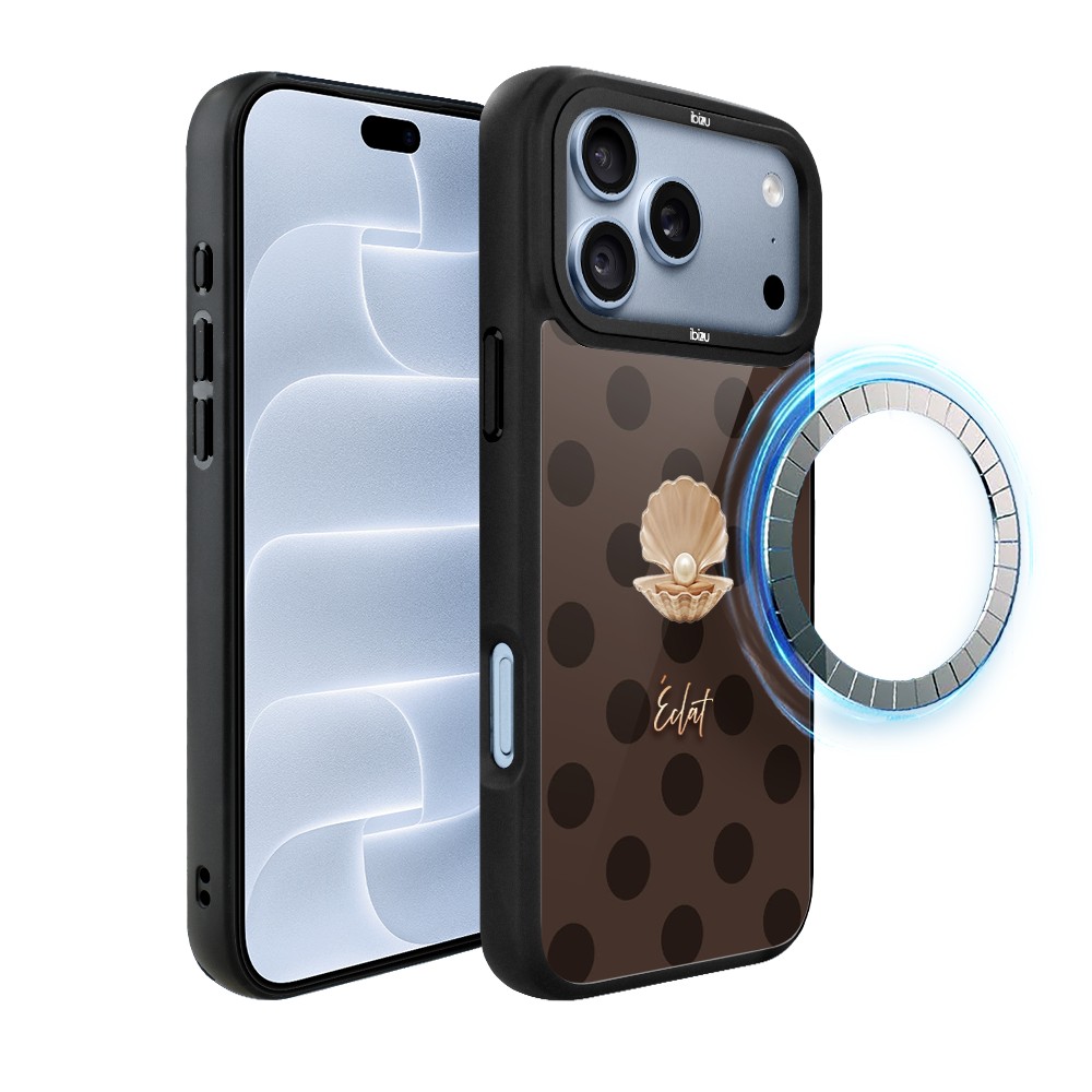 etui do iphone 18 pro ibizu dropguard matt z magsafe, bella fantasia, kawowa perła
