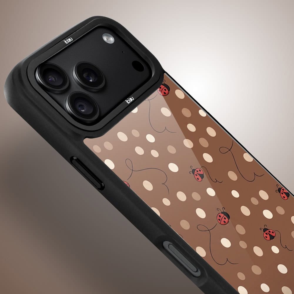 etui do iphone 18 pro ibizu dropguard matt z magsafe, bella fantasia, kawowe biedronki