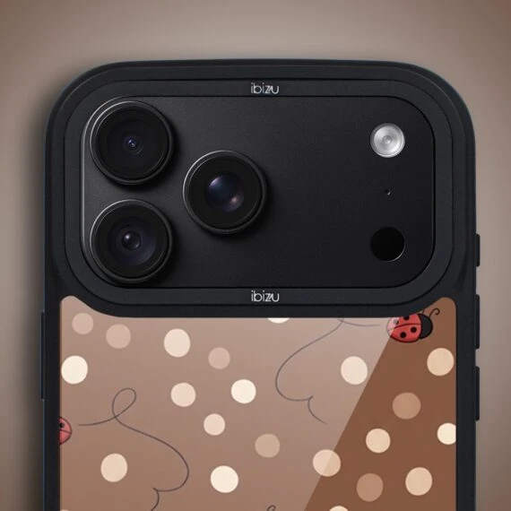 etui do iphone 18 pro ibizu dropguard matt z magsafe, bella fantasia, kawowe biedronki