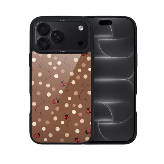 etui do iphone 18 pro ibizu dropguard matt z magsafe, bella fantasia, kawowe biedronki