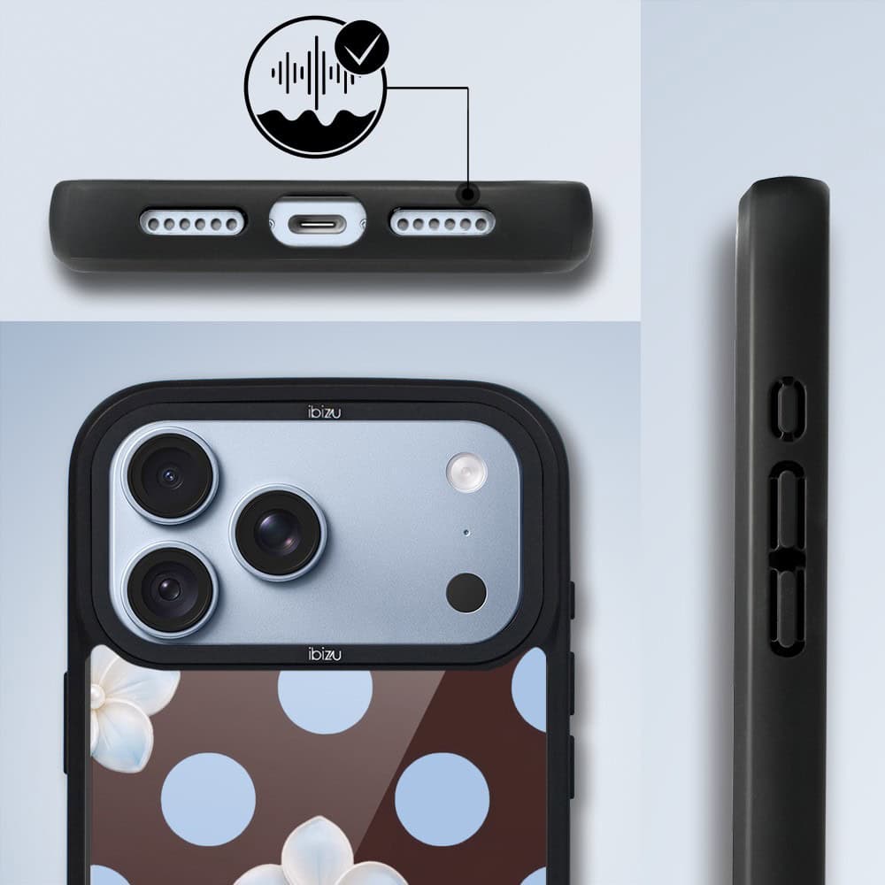 etui do iphone 18 pro ibizu dropguard matt z magsafe, bella fantasia, kwiat w czekoladzie