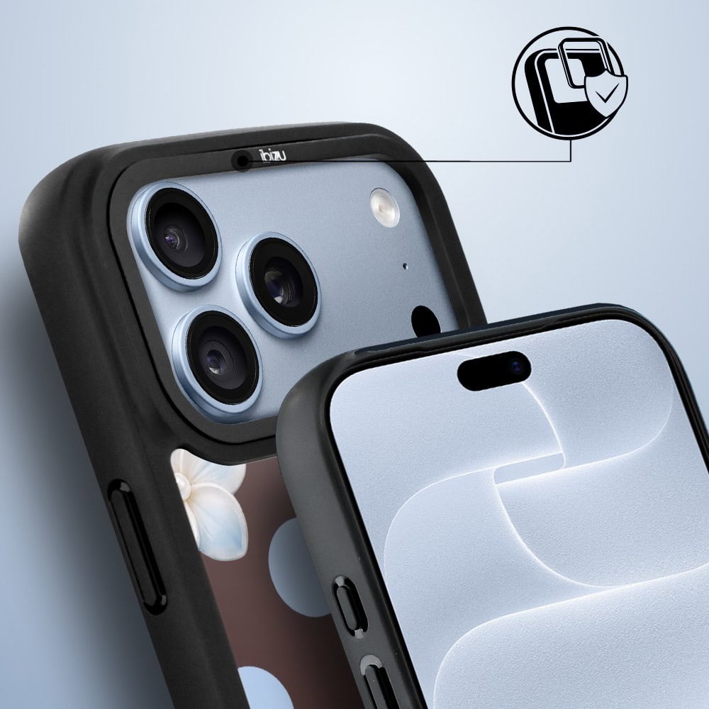 etui do iphone 18 pro ibizu dropguard matt z magsafe, bella fantasia, kwiat w czekoladzie