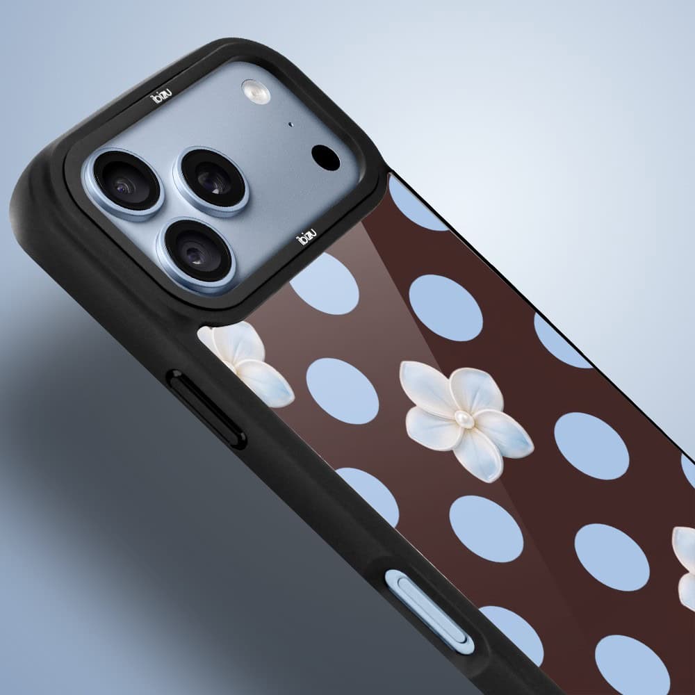 etui do iphone 18 pro ibizu dropguard matt z magsafe, bella fantasia, kwiat w czekoladzie