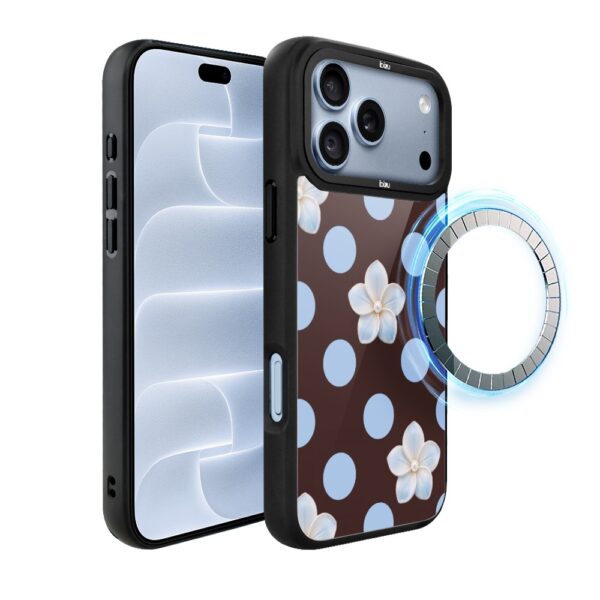 Etui do iPhone 18 Pro Max IBIZU DropGuard Matt z MagSafe, Bella Fantasia, Kwiat w czekoladzie
