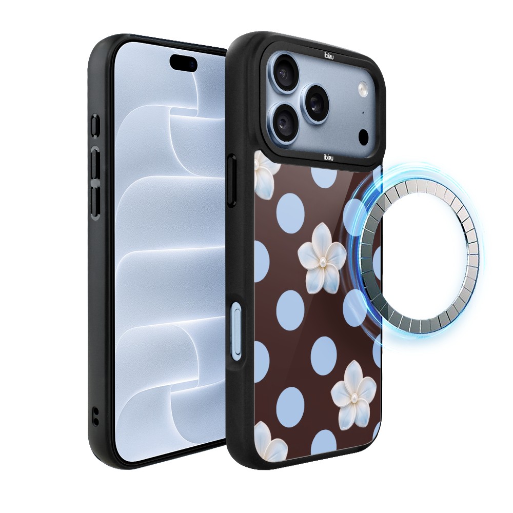 etui do iphone 18 pro ibizu dropguard matt z magsafe, bella fantasia, kwiat w czekoladzie