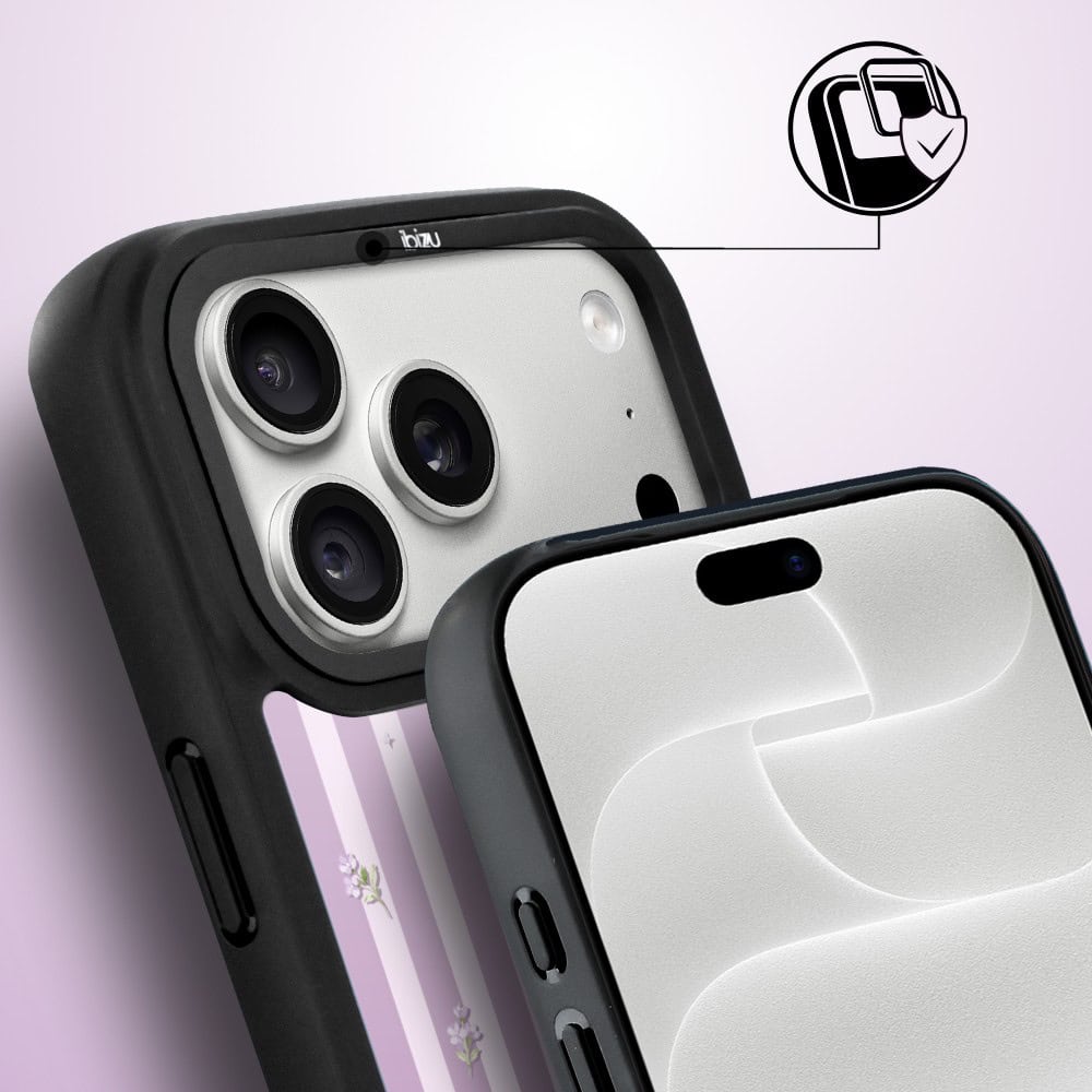 etui do iphone 18 pro ibizu dropguard matt z magsafe, bella fantasia, lawendowa kokarda