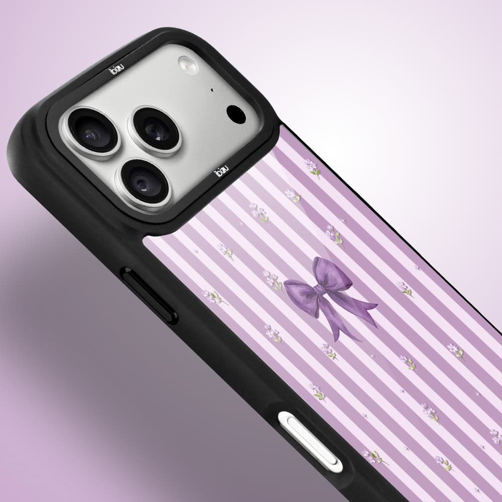 etui do iphone 18 pro ibizu dropguard matt z magsafe, bella fantasia, lawendowa kokarda