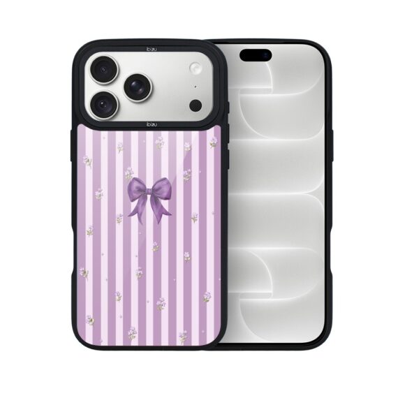 etui do iphone 18 pro ibizu dropguard matt z magsafe, bella fantasia, lawendowa kokarda