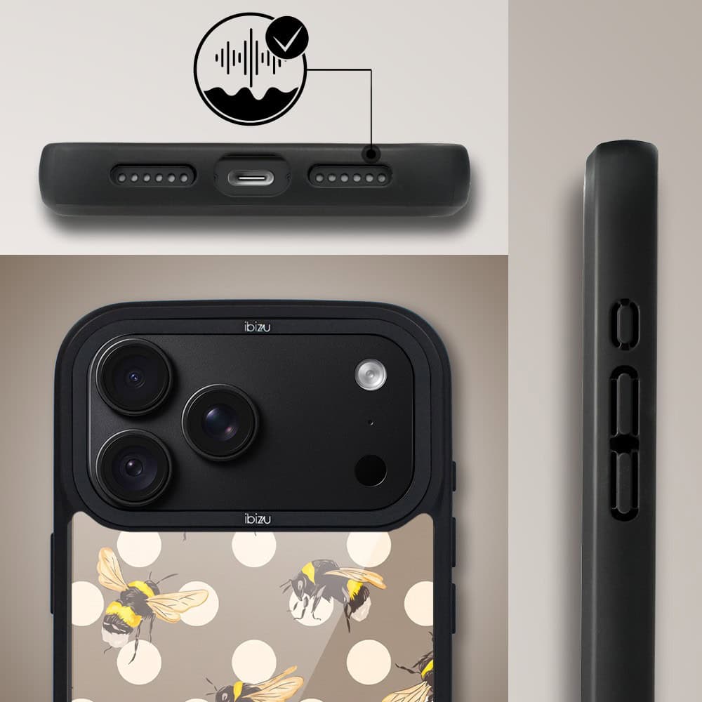 etui do iphone 18 pro ibizu dropguard matt z magsafe, bella fantasia, miodowe lato