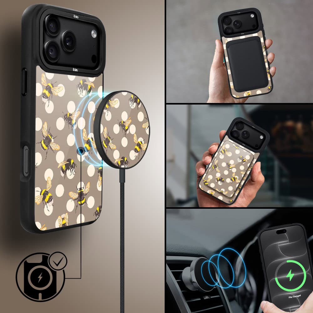 etui do iphone 18 pro ibizu dropguard matt z magsafe, bella fantasia, miodowe lato