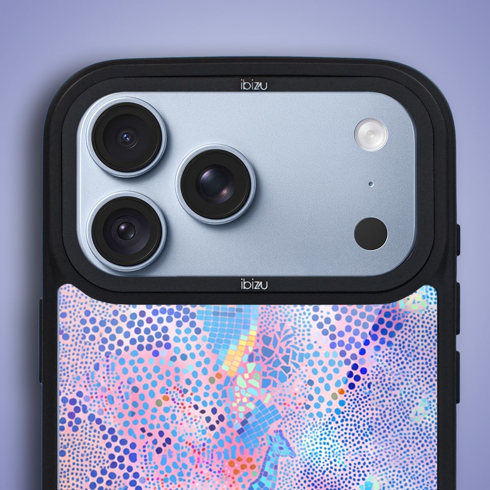 etui do iphone 18 pro ibizu dropguard matt z magsafe, bella fantasia, mozaikowa żyrafa