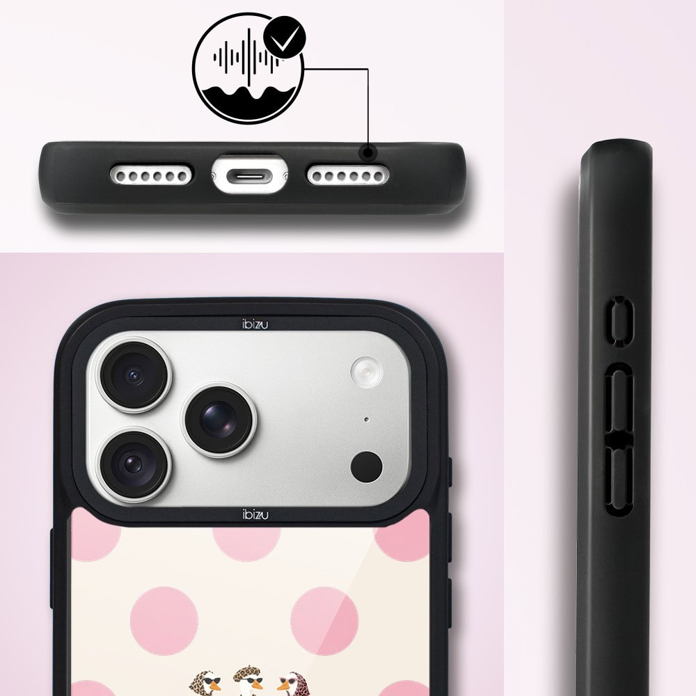 etui do iphone 18 pro ibizu dropguard matt z magsafe, bella fantasia, paryskie groszki