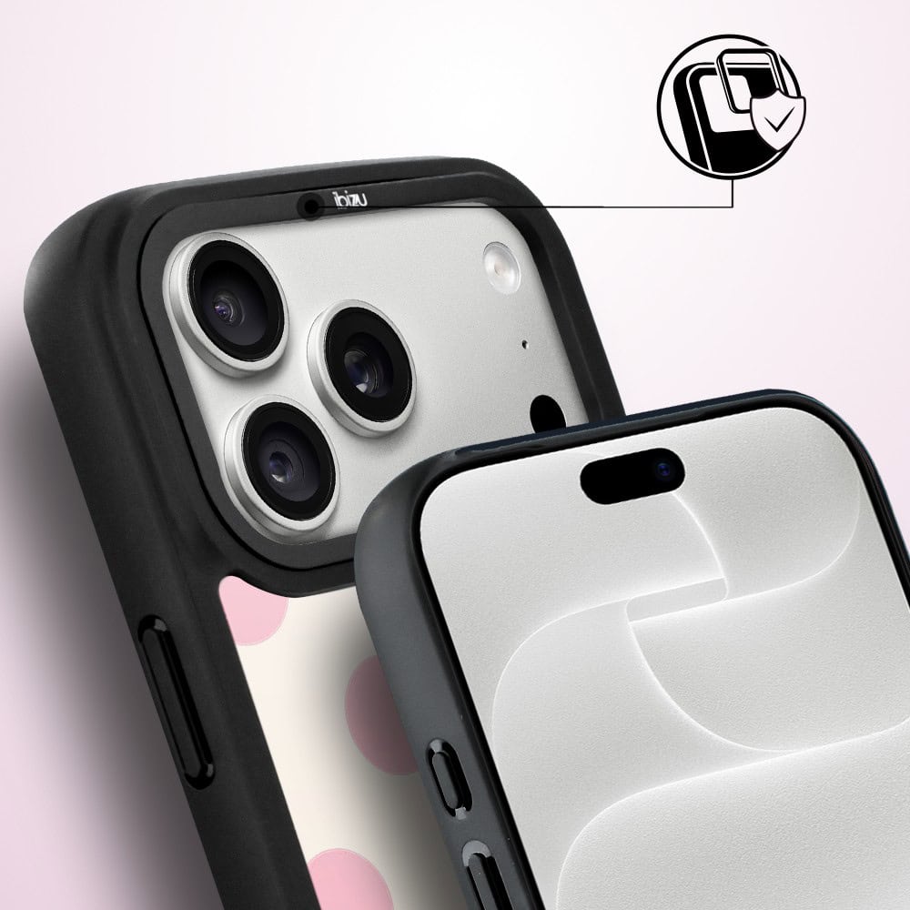 etui do iphone 18 pro ibizu dropguard matt z magsafe, bella fantasia, paryskie groszki