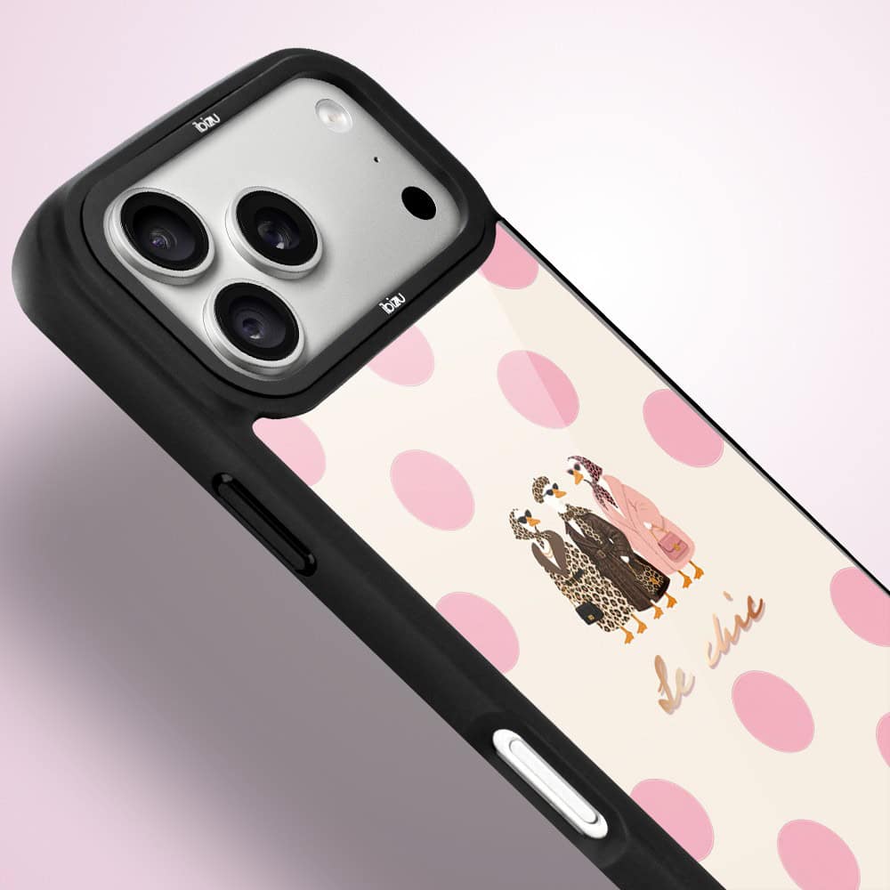 etui do iphone 18 pro ibizu dropguard matt z magsafe, bella fantasia, paryskie groszki