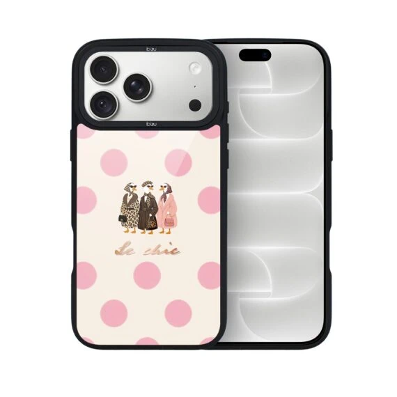 etui do iphone 18 pro ibizu dropguard matt z magsafe, bella fantasia, paryskie groszki