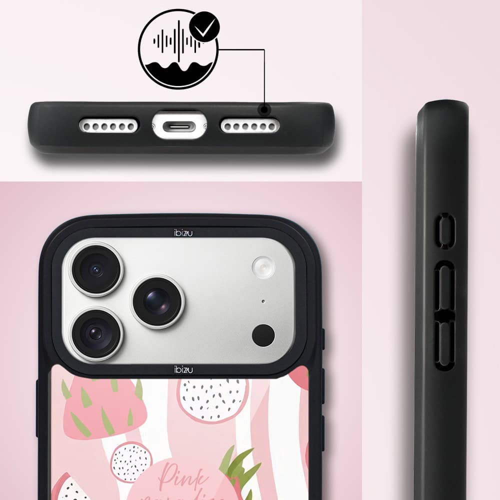 etui do iphone 18 pro ibizu dropguard matt z magsafe, bella fantasia, różowa pitaja