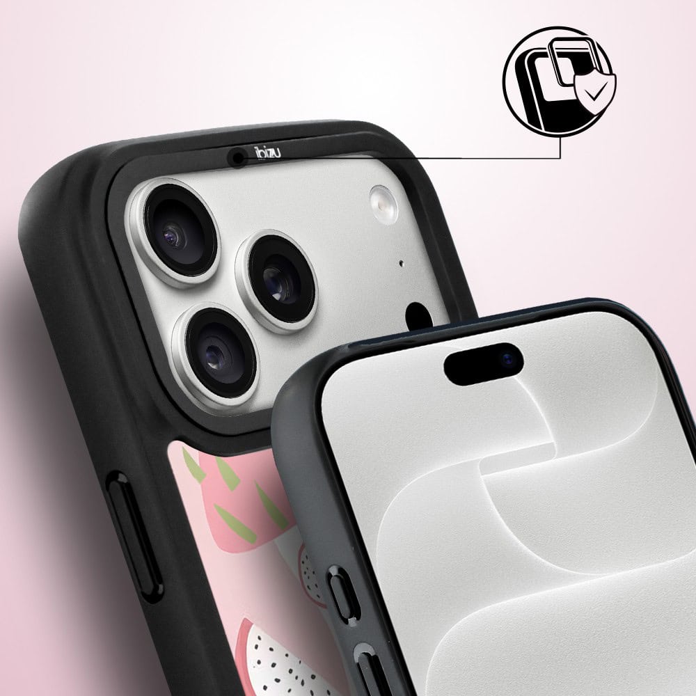 etui do iphone 18 pro ibizu dropguard matt z magsafe, bella fantasia, różowa pitaja