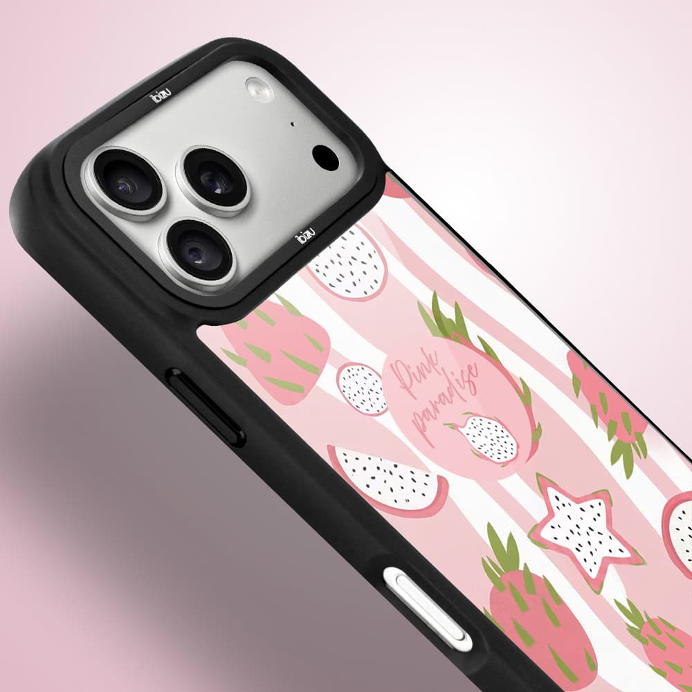 etui do iphone 18 pro ibizu dropguard matt z magsafe, bella fantasia, różowa pitaja