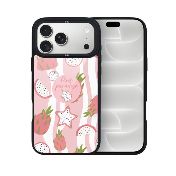 etui do iphone 18 pro ibizu dropguard matt z magsafe, bella fantasia, różowa pitaja