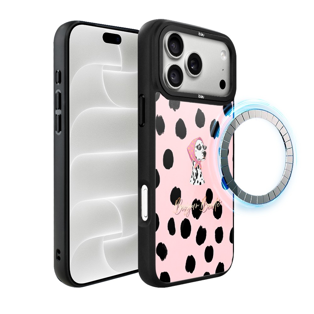 etui do iphone 18 pro ibizu dropguard matt z magsafe, bella fantasia, słodki dalmatyńczyk