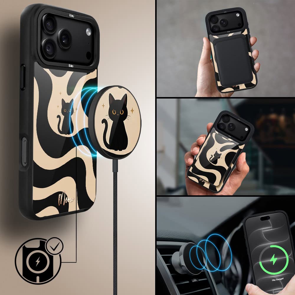 etui do iphone 18 pro ibizu dropguard matt z magsafe, bella fantasia, słodkie miau