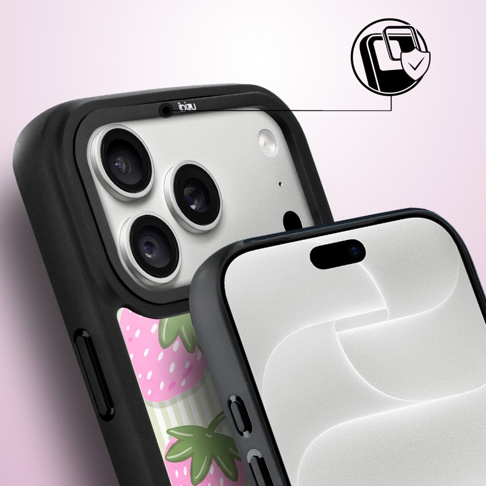 etui do iphone 18 pro ibizu dropguard matt z magsafe, bella fantasia, truskawkowa łąka