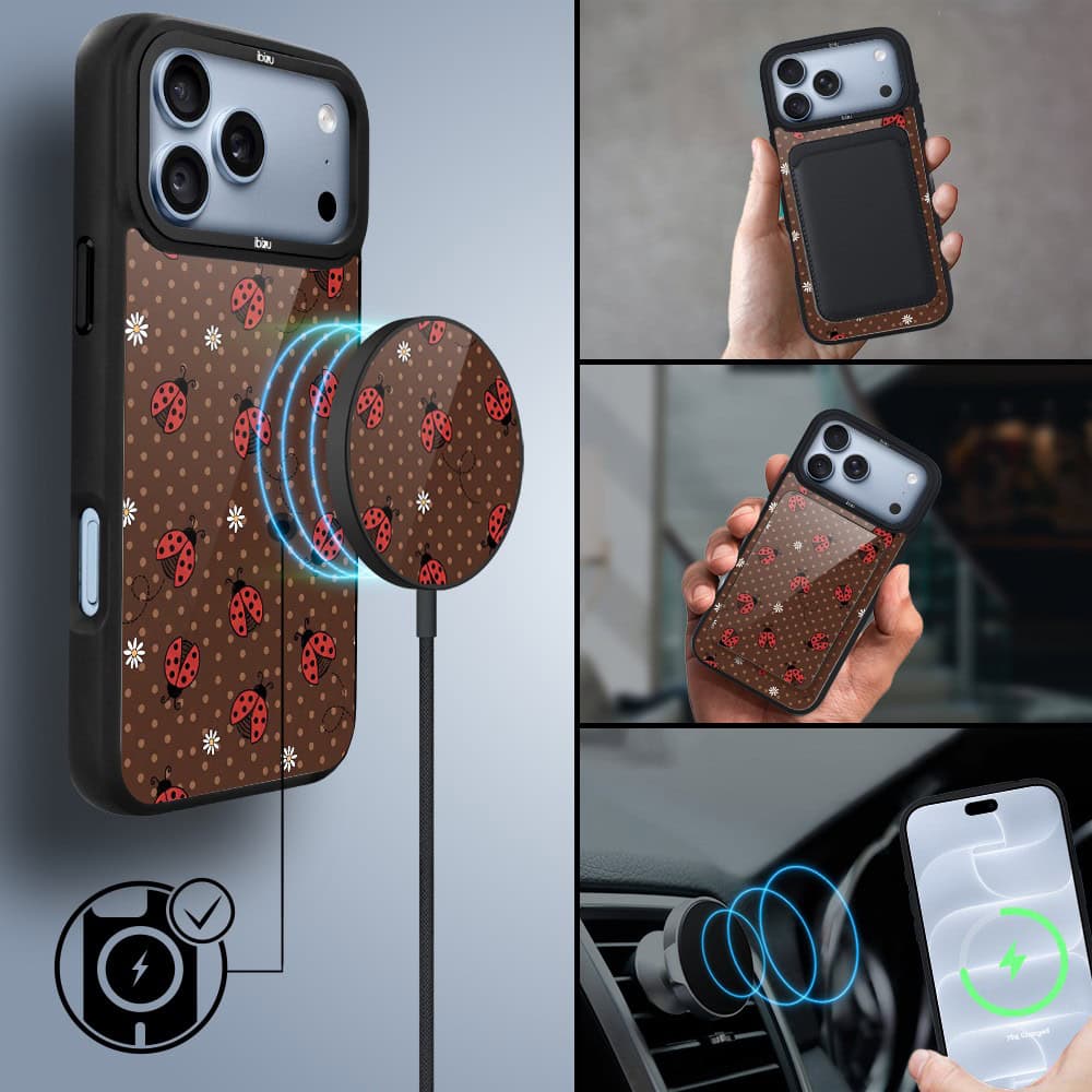 etui do iphone 18 pro ibizu dropguard matt z magsafe, bella fantasia, wesołe biedronki