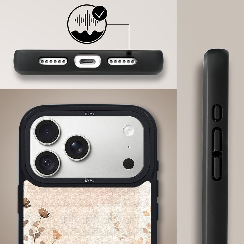 etui do iphone 18 pro ibizu dropguard matt z magsafe, boho, kwiatowa łąka