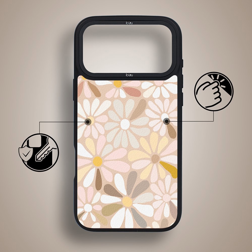 etui do iphone 18 pro ibizu dropguard matt z magsafe, boho, kwiaty vintage