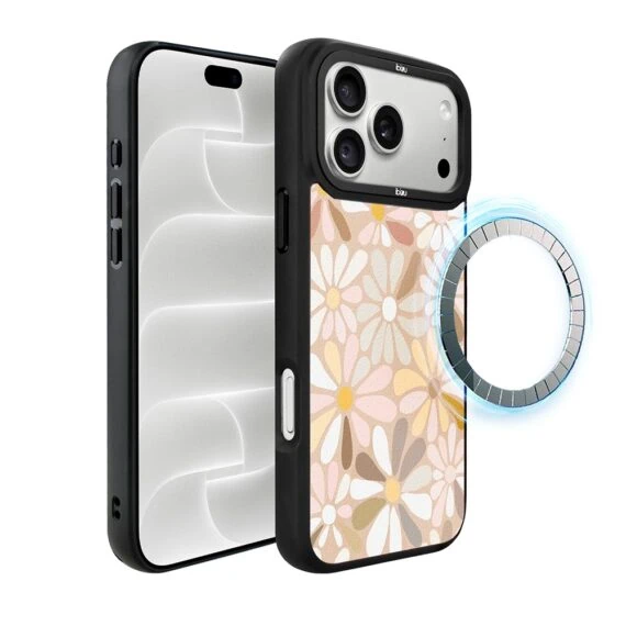 etui do iphone 18 pro ibizu dropguard matt z magsafe, boho, kwiaty vintage
