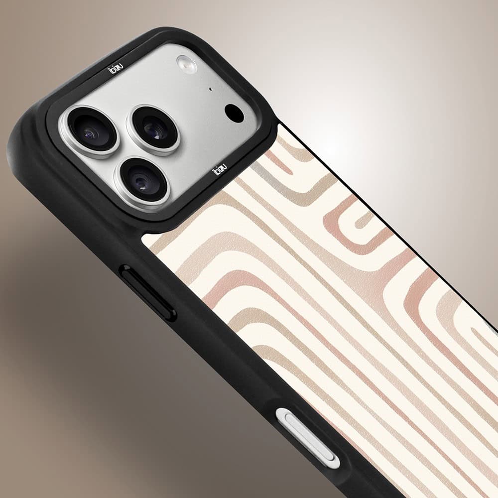etui do iphone 18 pro ibizu dropguard matt z magsafe, boho, piaskowy labirynt