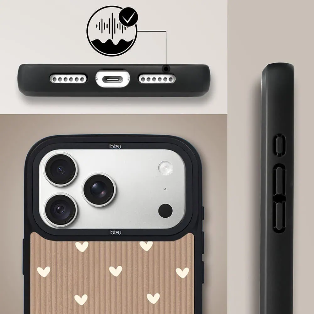 Etui do iPhone 18 Pro IBIZU DropGuard Matt z MagSafe, Boho, Pudrowe serca Matt 18 Pro i 18 Pro Max-1 etui do iphone 18 pro ibizu dropguard matt z magsafe, boho, pudrowe serca