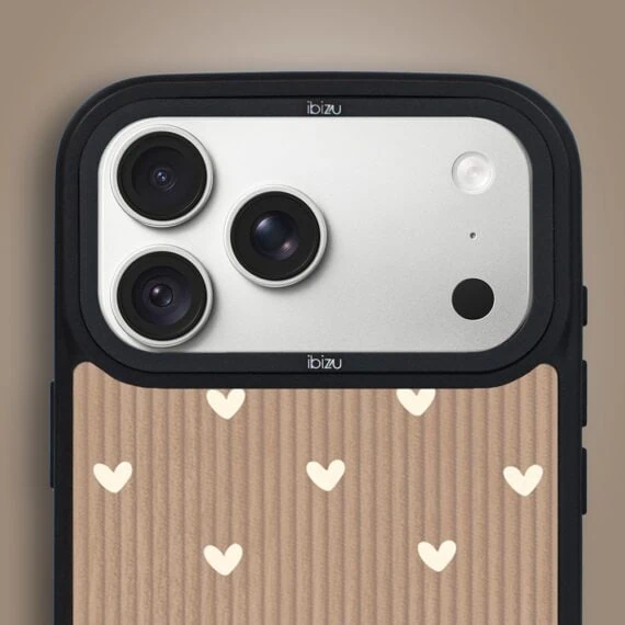 etui do iphone 18 pro ibizu dropguard matt z magsafe, boho, pudrowe serca