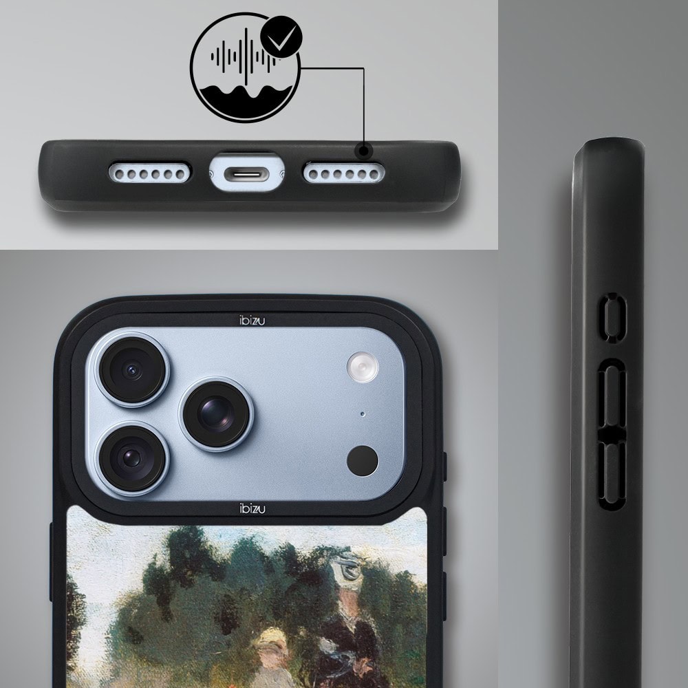 etui do iphone 18 pro ibizu dropguard matt z magsafe, claude monet, pole maków