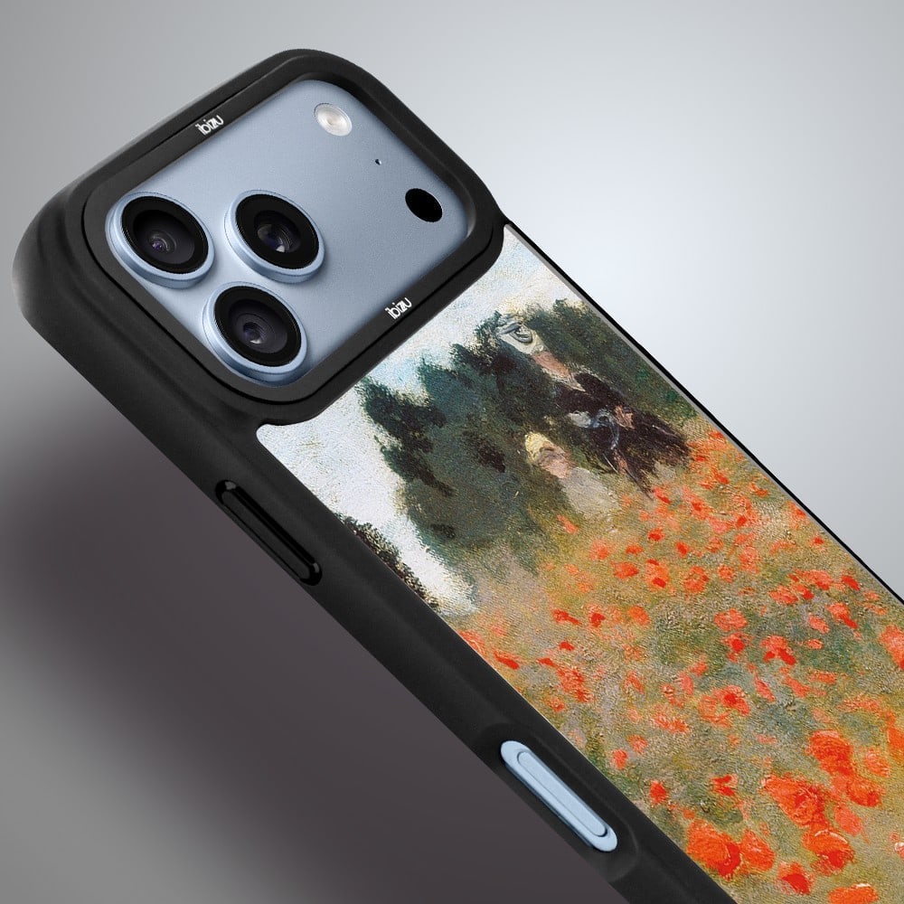 etui do iphone 18 pro ibizu dropguard matt z magsafe, claude monet, pole maków