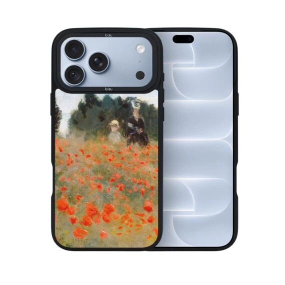 etui do iphone 18 pro ibizu dropguard matt z magsafe, claude monet, pole maków