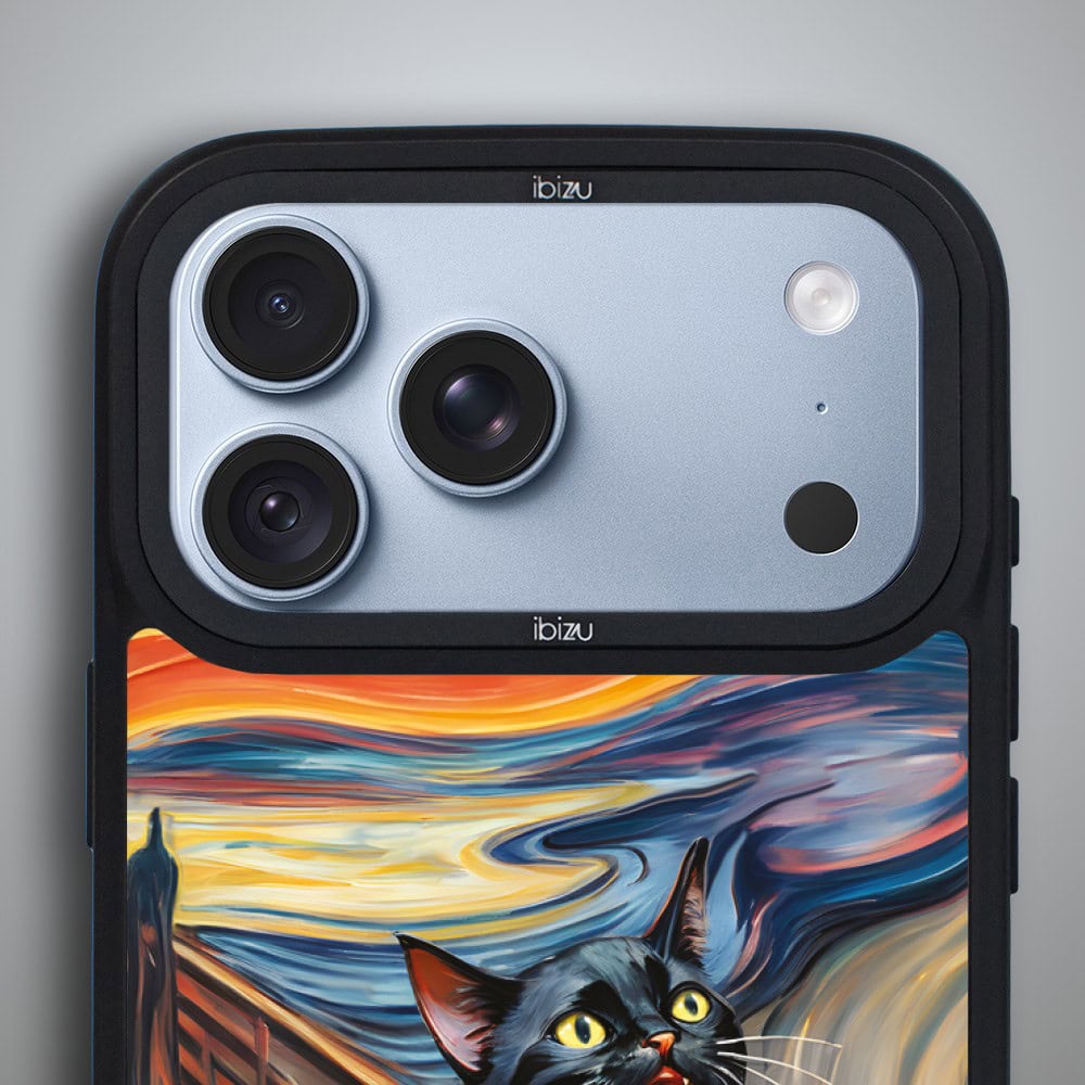 etui do iphone 18 pro ibizu dropguard matt z magsafe, edvard munch, krzyk kota