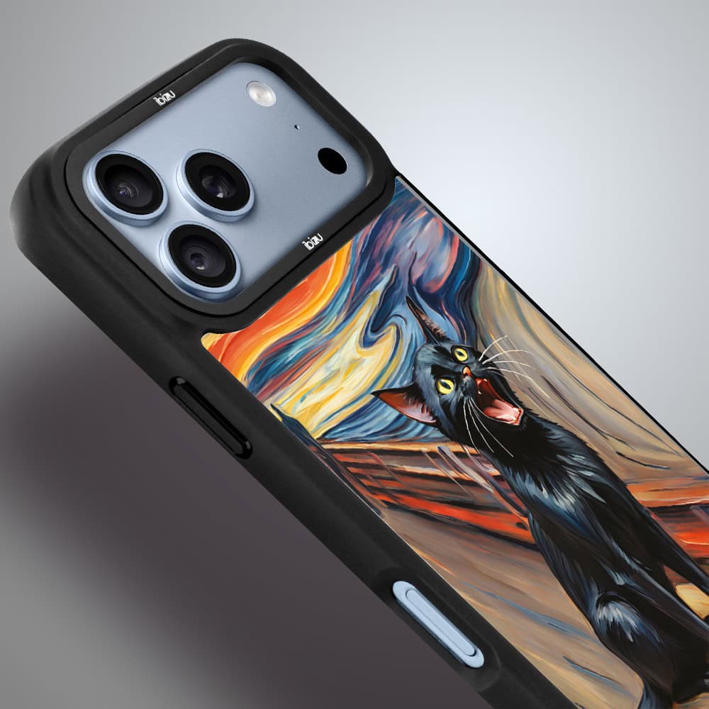 etui do iphone 18 pro ibizu dropguard matt z magsafe, edvard munch, krzyk kota