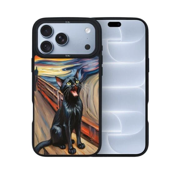 etui do iphone 18 pro ibizu dropguard matt z magsafe, edvard munch, krzyk kota