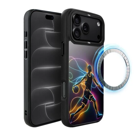 etui do iphone 18 pro ibizu dropguard matt z magsafe, #electromove, duch koszykówki
