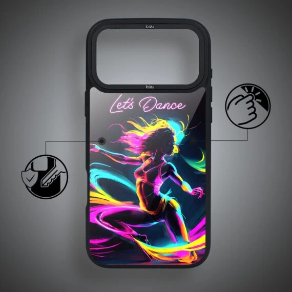 etui do iphone 18 pro ibizu dropguard matt z magsafe, #electromove, taneczny rytm