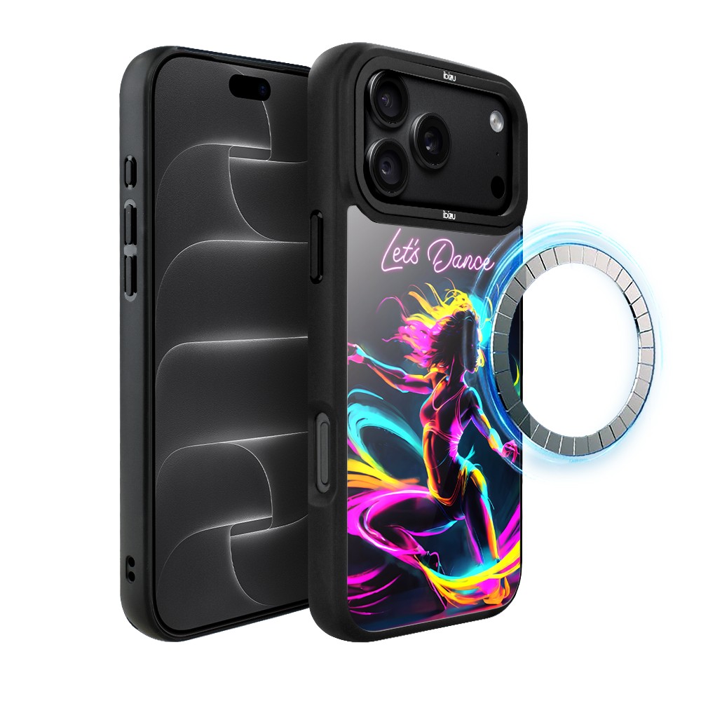 etui do iphone 18 pro ibizu dropguard matt z magsafe, #electromove, taneczny rytm