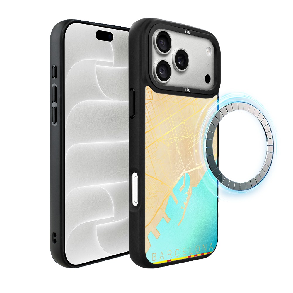etui do iphone 18 pro ibizu dropguard matt z magsafe, mapy Świata, barcelona