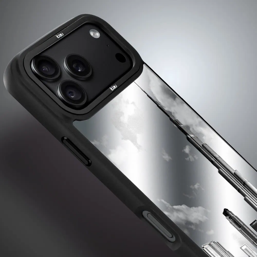 etui do iphone 18 pro ibizu dropguard matt z magsafe, noir city, burj khalifa