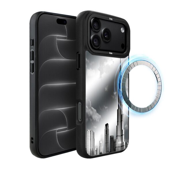 Etui do iPhone 18 Pro IBIZU DropGuard Matt z MagSafe, Noir City, Burj Khalifa