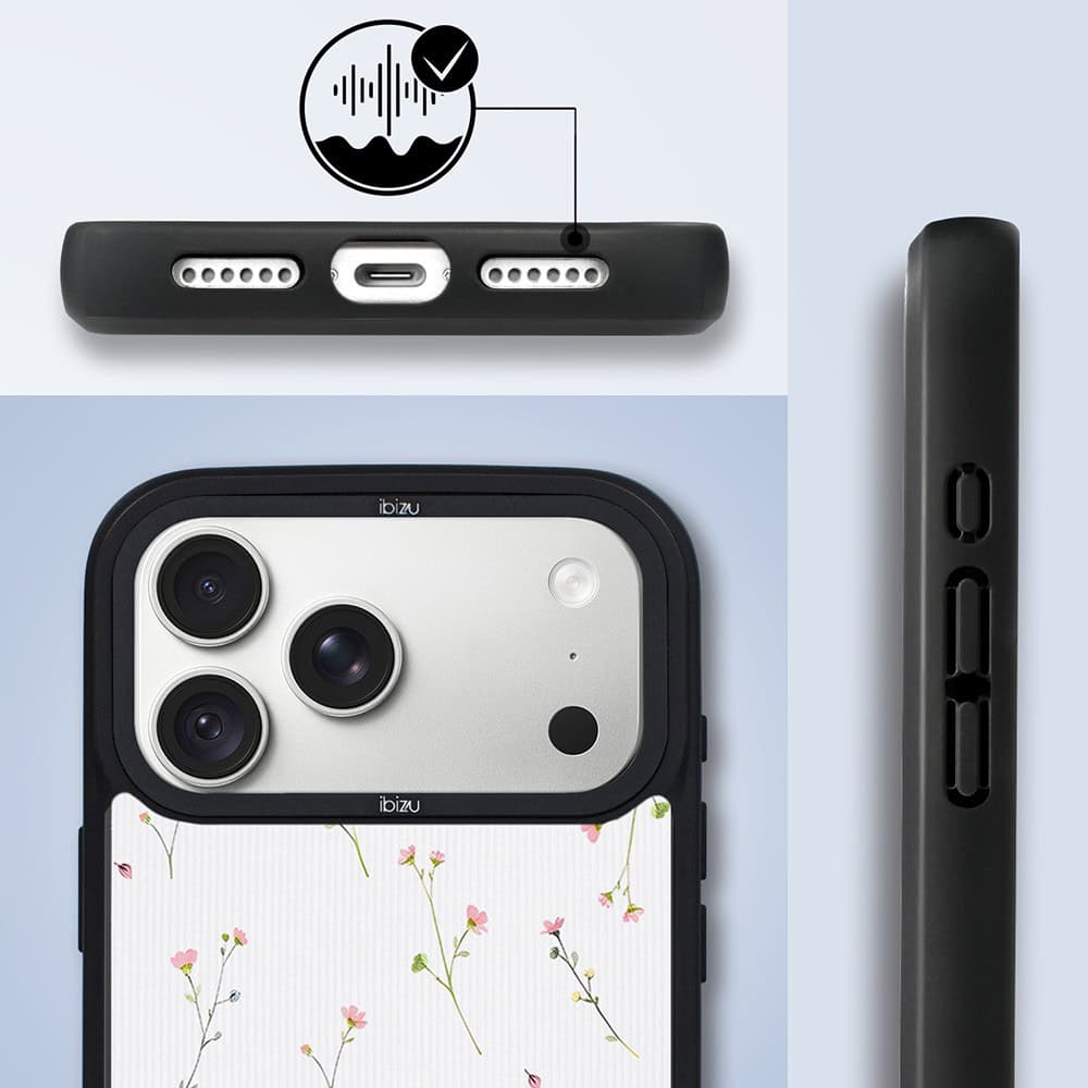 etui do iphone 18 pro ibizu dropguard matt z magsafe, pastel bloom, polna fantazja