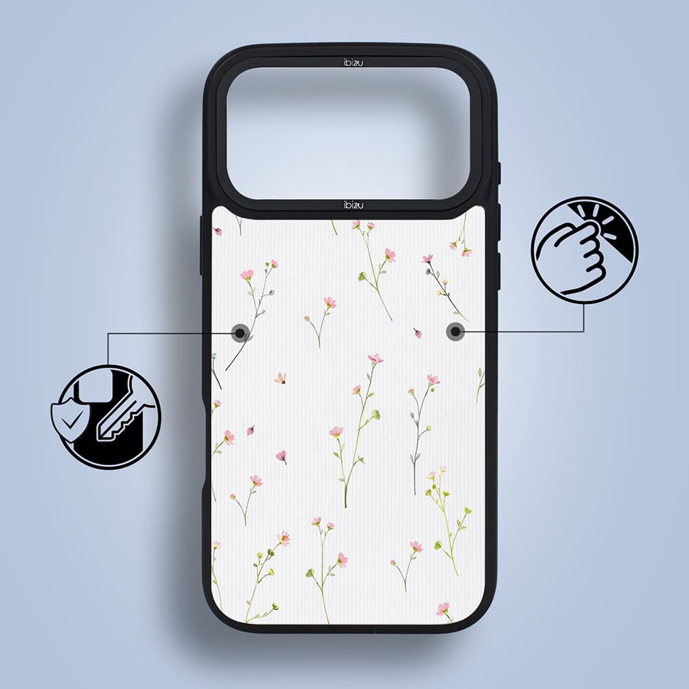 etui do iphone 18 pro ibizu dropguard matt z magsafe, pastel bloom, polna fantazja