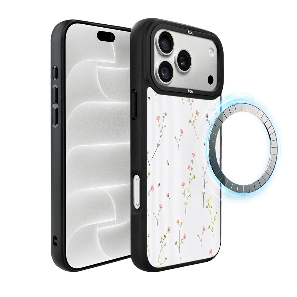 etui do iphone 18 pro ibizu dropguard matt z magsafe, pastel bloom, polna fantazja