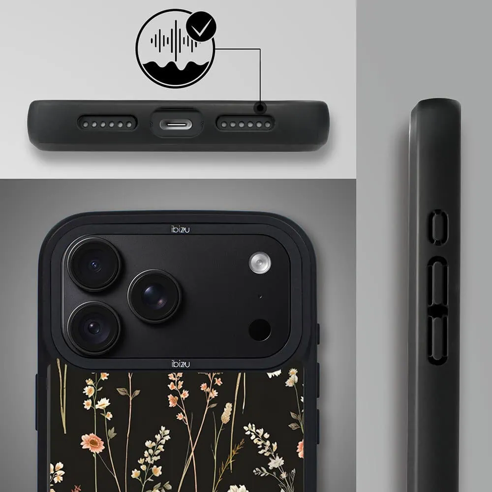 etui do iphone 18 pro ibizu dropguard matt z magsafe, pastel bloom, północny ogród