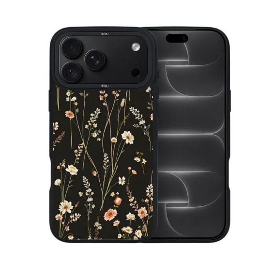 etui do iphone 18 pro ibizu dropguard matt z magsafe, pastel bloom, północny ogród